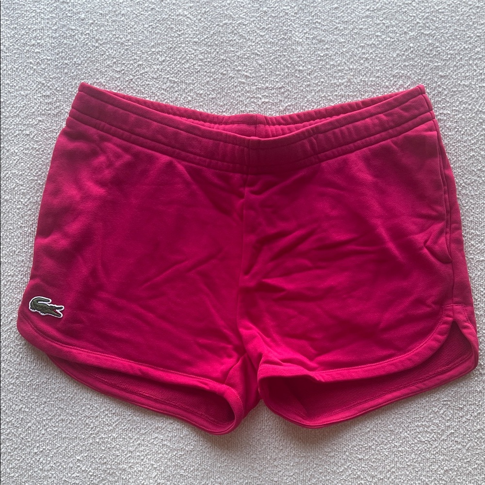 Lacoste Women's Vibrant Pink Athletic Shorts